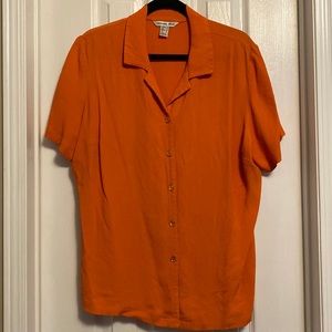 BOGO FREE Orange Button-up Blouse